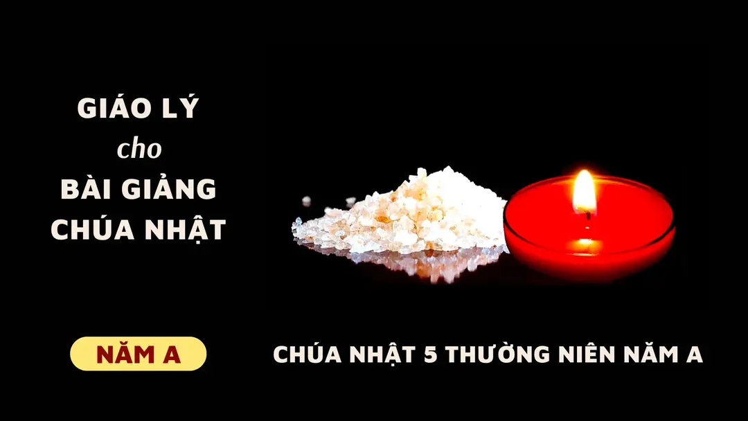  Giáo lý cho bài giảng Chúa nhật 5 Thường niên năm A
